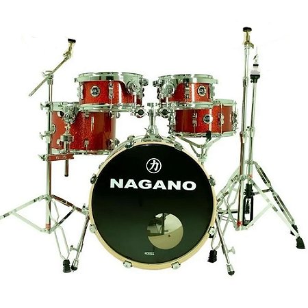 Bateria Nagano World new modern dark wine vermelha bumbo 20