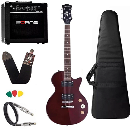 Guitarra Les Paul Strinberg Lps200 Vermelho Twr Cubo Borne
