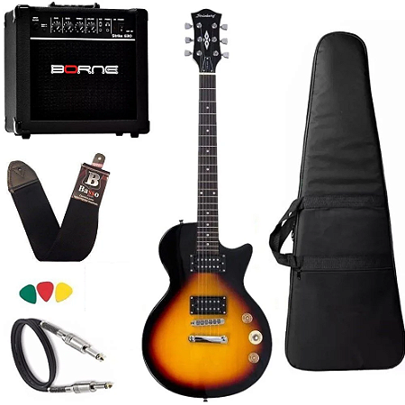 Guitarra Les Paul Strinberg Lps200 Sunburst Sb Cubo Borne