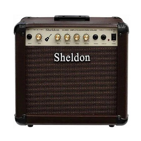 Amplificador Sheldon Vl3800 Para Violão - 40w