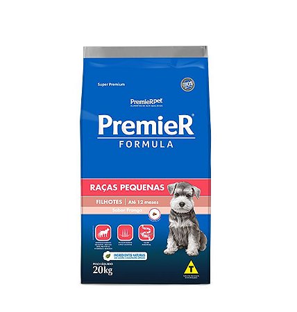 Ração Seca Premier Fórmula Raças Pequenas Filhotes Sabor Frango 20kg -  Dicão Rações Pet Shop