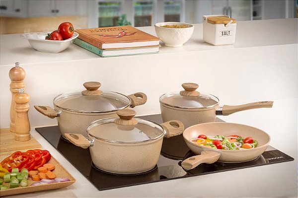 Conjunto ceramica forjad chocolate