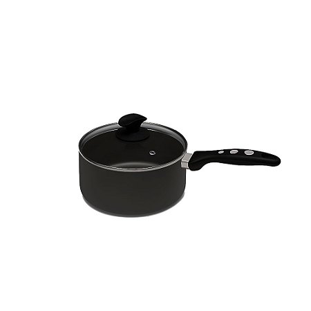 Panela Antiaderente Clarity Eiriflon 3mm Com Tampa De Vidro 18cm - Eirilar