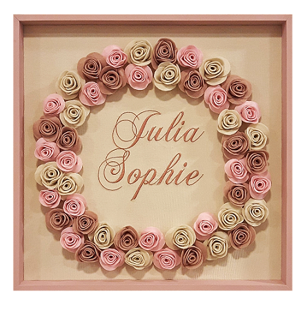 Porta Maternidade Julia Sophie com Rosas