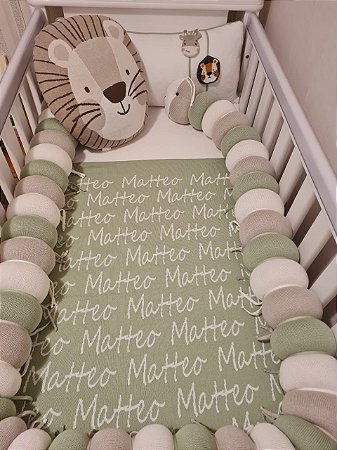 Kit Berço Safari Centopeia 5 Peças