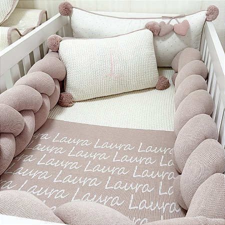 Kit Berço Trança Laura 5 Peças
