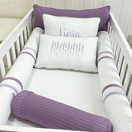 Kit Berço em Tricô Livia 7 Peças
