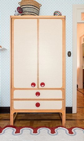 Guarda Roupa 2 Portas Skandi (5 Cores Disponíveis)