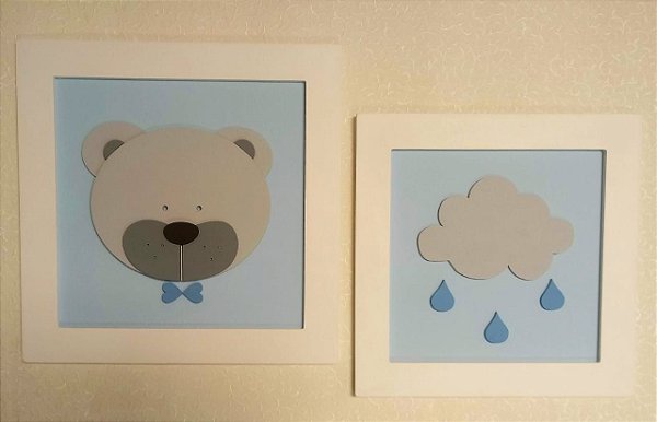 Quadros Urso e Nuvem