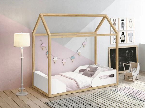 Mini Cama Montessoriana Branco