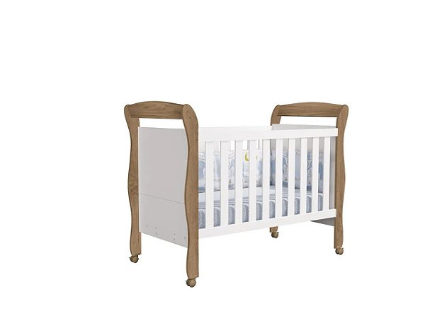 Berço Mini Cama Joãozinho Branco Madeira