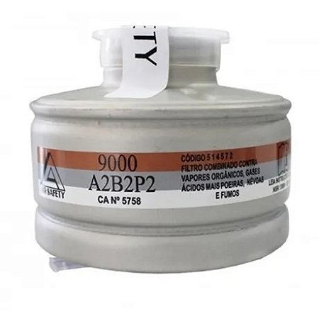 Filtro 9000 A2 B2 P2 VO+GA+Poeira  - Código 514572  - Air Safety - CA 5758