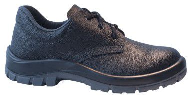 Sapato Seg. de Amarrar-Couro Preto-Bico PVC-Kadesh-Ref.FX45203PVC- CA 16256