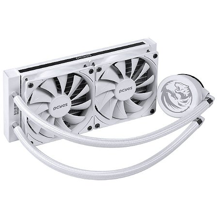 WATER COOLER SANGUE FRIO 2 BRANCO 240MM (INTEL/AMD) - MANGUEIRAS DE NYLON - TDP 250W - PSF2240H40WHSL