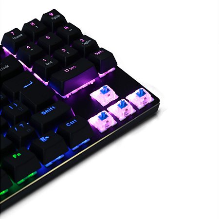 TECLADO MECANICO A+ PLUS TECH BARAK RAINBOW SWITCH OUTEMU BROWN AP-KB-3997