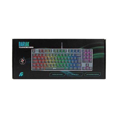 TECLADO MECANICO A+ PLUS TECH BARAK  RAINBOW SWITCH OUTEMU BLUE ABNT2 AP-KB-3995