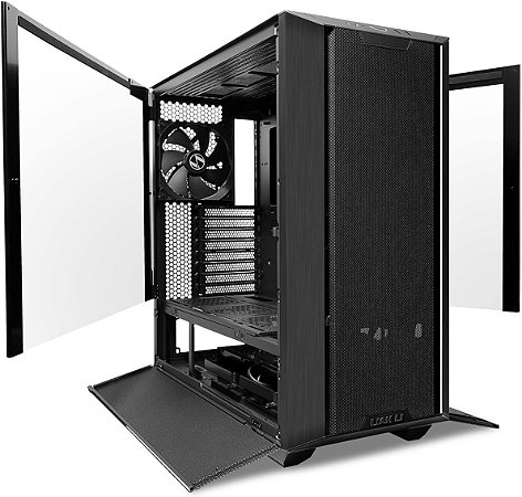 GABINETE GAMER LIAN LI LANCOOL III, FULL-TOWER, LATERAL DE VIDRO, COM 4 FANS, PRETO, LANC-3-X-BK