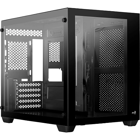 GABINETE GAMER AEROCOOL DRYFT MINI, MINI-TOWER, LATERAL DE VIDRO, PRETO, DRYFT-MINI-G-BK-V3