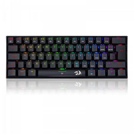 Teclado Mecânico Gamer Redragon Dragonborn, RGB, Switch Brown, Black ABNT 2, K630RGB-1 (PT-BROWN)