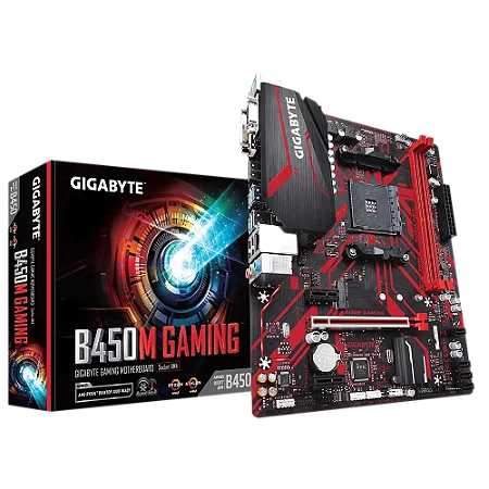 PLACA MAE GIGABYTE B450 GAMING, AM4 2XDDR4(MAX 64GB),4 SATA,1 M.2, HDMI/VGA/DVI-D 2XUSB 3.2, 4XUSB 2.0