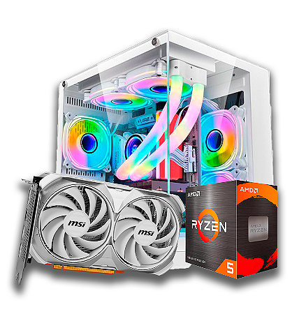 Pc Gamer Ryzen 5 5500, RTX 4060 8gb, 16gb, ssd 480gb