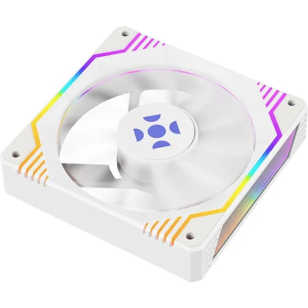 Cooler Para Gabinete Fortrek Frosty, Rainbow, 120mm, Branco, FROSTY BR