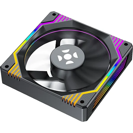 Cooler Para Gabinete Fortrek Frosty Raimbow Preto - 6488 6488