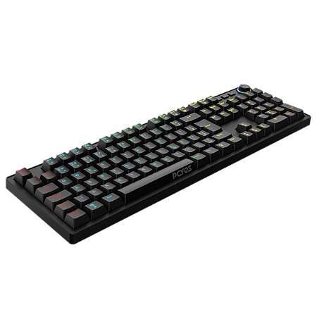 TECLADO MECANICO 100% PCYES ZECKY BLACK VULCAN - SWITCH RED - LED RAINBOW- PTZKBVRD