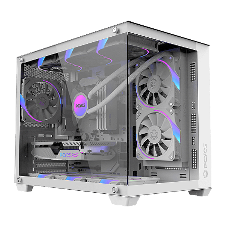 GABINETE GAMER PCYES FORCEFIELD V2 WHITE GHOST - GFFV2WG