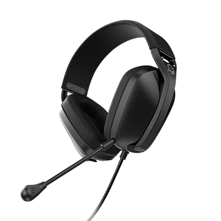 HEADSET GAMER PCYES NYRA BLACK VULCAN, P2 3,5MM, DRIVER 40MM, MICROFONE DESTACAVEL - HGNYBV
