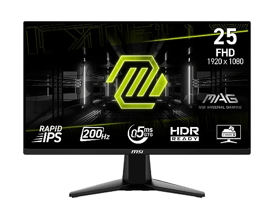 MONITOR 24.5" MSI MAG 255F E20 LED FULL HD 1920X1080 200HZ 0.5MS 9S6-3BC21M-046