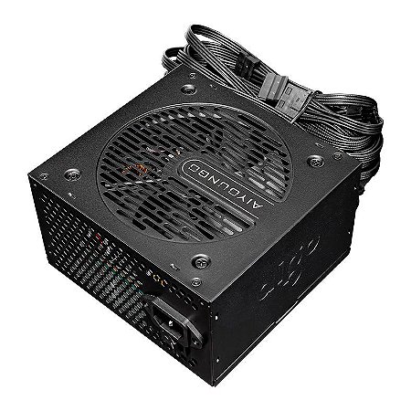 Fonte Aigo Darkflash AT550, 550W, 80 Plus Bronze, Preto, AG-AT550-BK