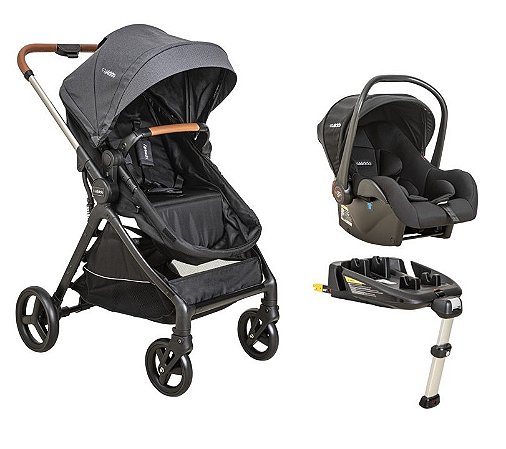 Carrinho Speedy com Bebê Conforto e Base Veicular Isofix