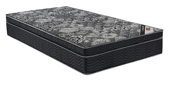 Colchão Ortobom De Molas e Ortopillow Iso Nanolastic Black Solteiro 25x88x188