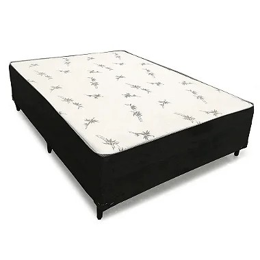 Cama Box Conjugada 10cm De Espuma D28 Casal 55x138x188