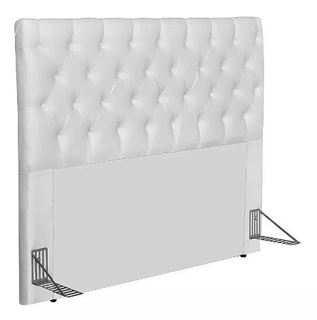 Cabeceira Sonho Paris Casal 1,40m Em Corino Branco