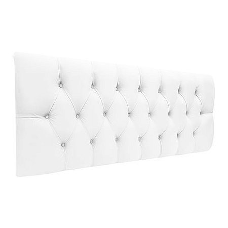 Cabeceira Sonho Paris Queen 1,60m Painel Em Corino Branco
