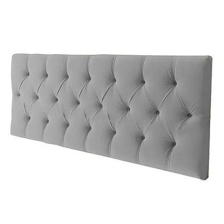 Cabeceira Sonho Paris Queen 1,60m Painel Em Suede Cinza
