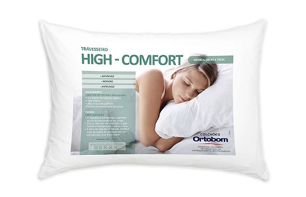 Travesseiro Ortobom Hi Confort 30x50x70