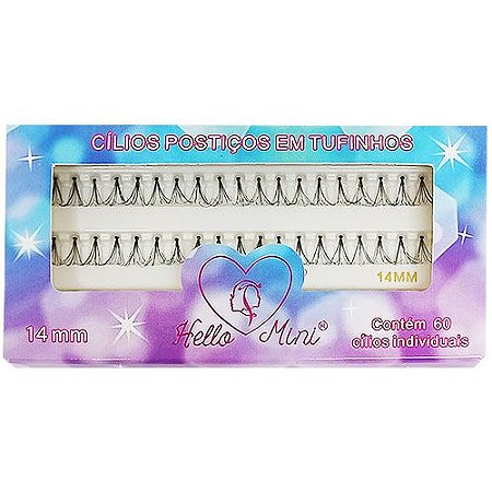 Cílios Postiços em Tufinhos 14mm Hello Mini CL007-14