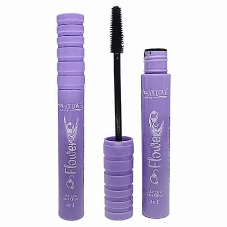 Máscara para Cílios Preta Flower 02 Alonga com Visual Natural Max Love
