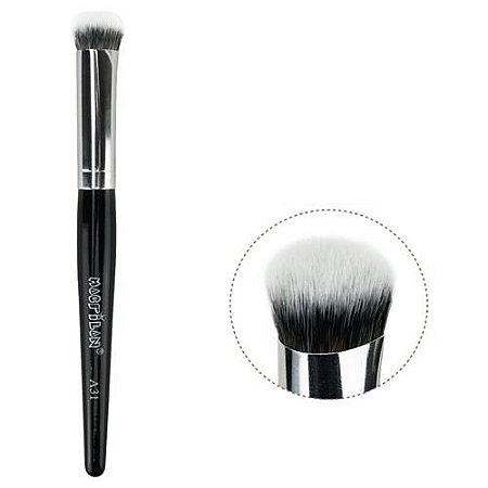 Pincel Kabuki para Base Arredondado Linha Max Macrilan A33