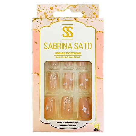 Unhas Postiças Autocolantes Curtas Sabrina Sato SS-2212