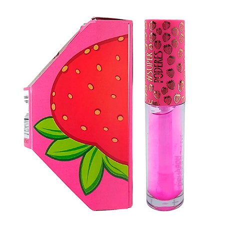 Lip Oil Hidratante Labial Quitanda Morango Super Poderes