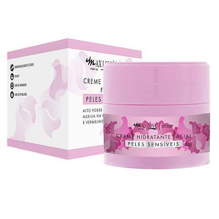Creme Hidratante Facial Peles Sensíveis Max Love