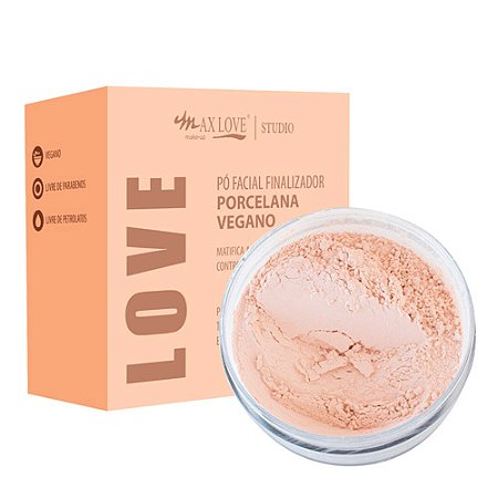 Pó Facial Finalizador Porcelana Vegano Love Max Love