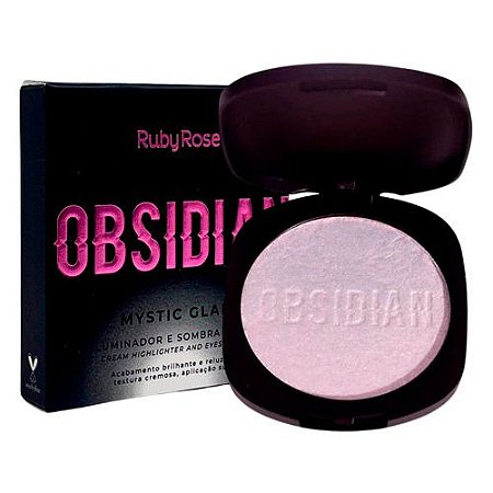 Iluminador e Sombra Cream Mystic Glam Quartz Obsidian Ruby Rose HB-2600-3
