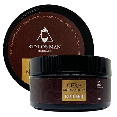 Cera Modeladora Brilho Stylos Man STYC2