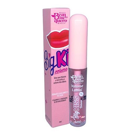 Gloss Labial Big Kiss Volume Incolor Bella Bem Me Quero