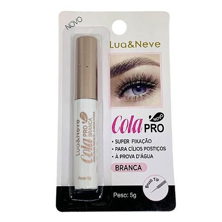 Cola para Cílios Postiços Pro Branca Lua & Neve LN11002-3-2